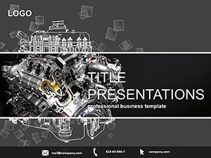 Vehicle Engine PowerPoint Template | Professional Presentation
