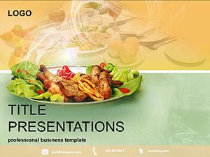 Dish of Restaurant PowerPoint Template - Professional Presentation | Download Now