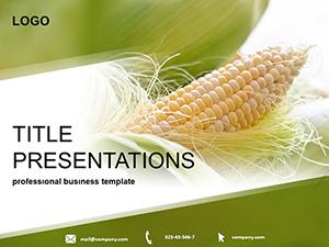 Cultivating Corn PowerPoint Template - Presentation