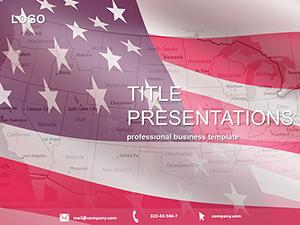 Flag of U.S. states PowerPoint Templates