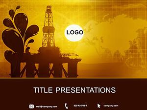 Oil Derrick PowerPoint Templates