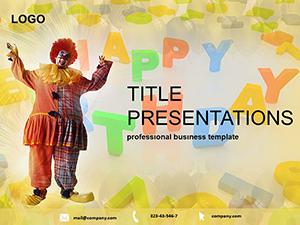 Clown: birthday PowerPoint Templates