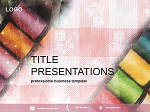 Sewing Thread PowerPoint templates