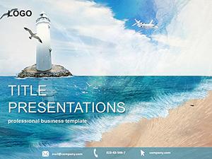 Sea and Lighthouse PowerPoint Templates