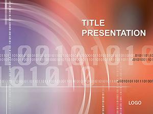 Numerical Code PowerPoint Template - Presentation Background Design Download