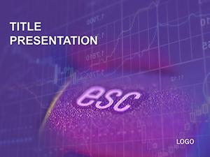 Trendy Economy Cancel Action PowerPoint Template | Download Presentation