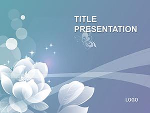 Abstract Secret Flower PowerPoint Template - Free Design