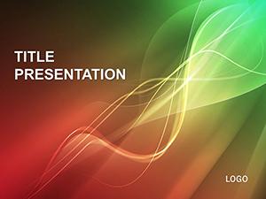 Abstract Spectacular Backdrop PowerPoint Template | Professional Presentation