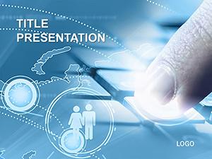 Internet Communication PowerPoint template presentation