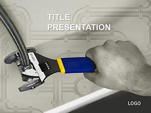 Plumbing Repairs Bathroom PowerPoint Template