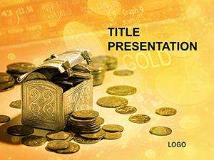 Gold Coins Savings PowerPoint templates