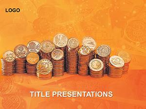 Gold coins as Store of Value PowerPoint Templates