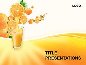 Background Fresh Juices PowerPoint Template
