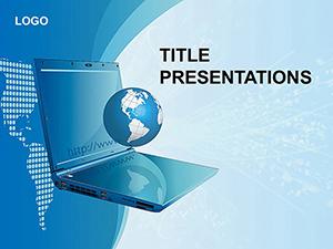 Computers with Access to Network PowerPoint Templates