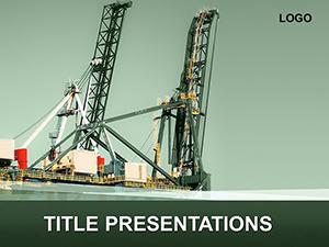 Oil Rig Crane PowerPoint Templates