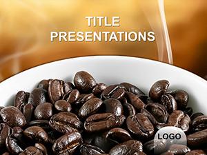 Coffee Beans PowerPoint template for presentation