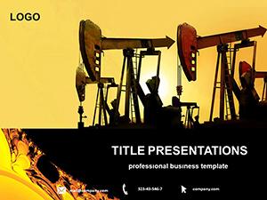 Extraction of Oil PowerPoint template
