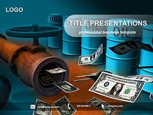 Money and oil PowerPoint templates