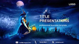 Witch of Halloween PowerPoint templates