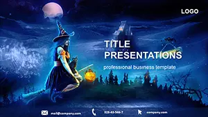 Witch of Halloween PowerPoint Template - Professional Presentation Design