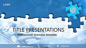 Puzzle Email PowerPoint templates
