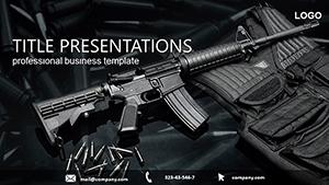 Equipment for Soldier PowerPoint template