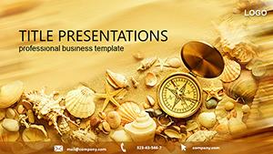 Tourist Destination Compass PowerPoint templates