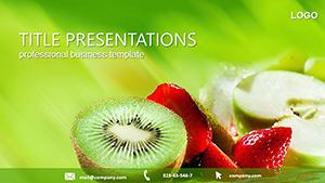 Kiwi - Eat at Home PowerPoint Template for Presentation