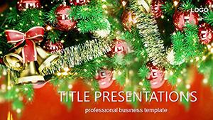 Decoration and Christmas bells PowerPoint Templates