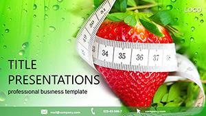 Strawberry for Weight Loss PowerPoint Templates