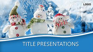 Three Snowmen PowerPoint Templates