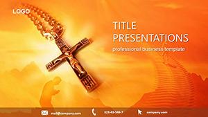 Religion Cross PowerPoint templates
