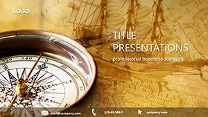 Compass Travel PowerPoint templates