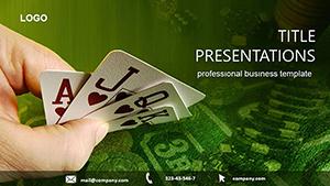 Way to Win at Cards PowerPoint Template Presentation
