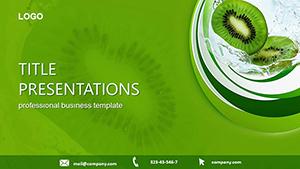 Benefits of Kiwi Fruit PowerPoint templates