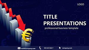 Falling Euro PowerPoint templates