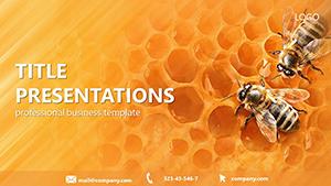 Honey Bee PowerPoint Template: Apiary Insights