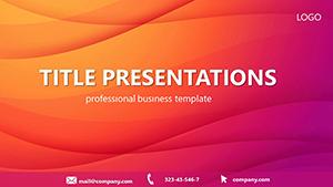 Red Firth PowerPoint template