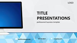 Monitor Online Store PowerPoint Template