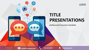 Online Social Media PowerPoint template