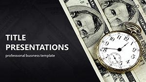Good Time Become Rich PowerPoint template