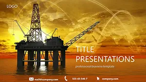 Oil Platform PowerPoint template