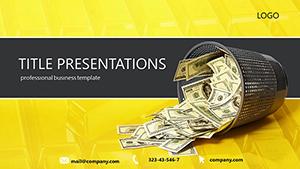 Money Basket PowerPoint template