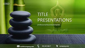 Yoga Center PowerPoint template
