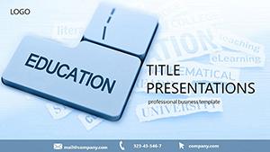 Push Button Education PowerPoint template