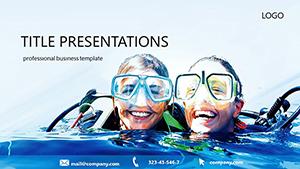 Diving Lessons PowerPoint template
