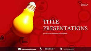 Yellow Light Strategy PowerPoint template