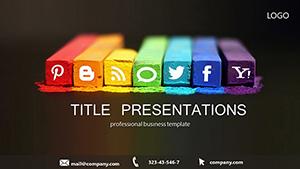 Popular Social Networks PowerPoint template