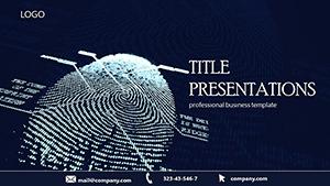 Fingerprint Identification-themed PowerPoint Template