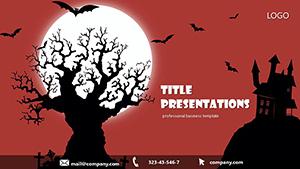 Arrange Holiday Halloween PowerPoint template